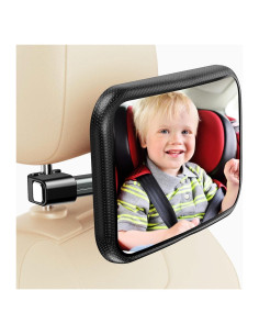 Espejo de Coche para Bebé YOVKOK - Convexo, 360 Ajustable