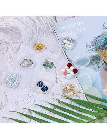 AUEAR Mini Cajas de Almacenamiento Cuadradas 40 Piezas 3.56cm