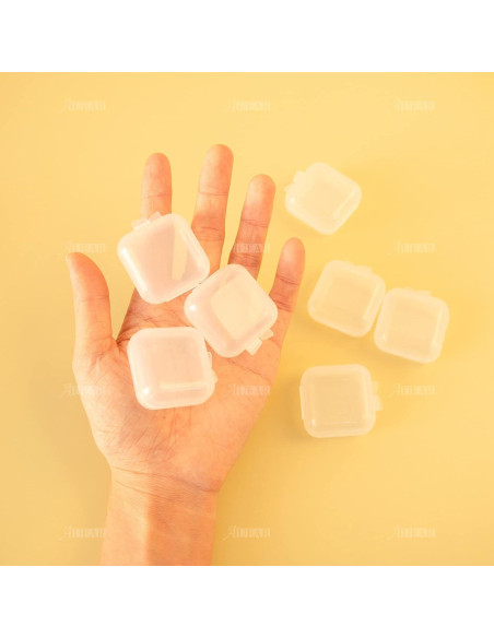 AUEAR Mini Cajas de Almacenamiento Cuadradas 40 Piezas 3.56cm