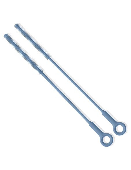 Cepillo Limpiador de Popotes Raymeefa 25.4 cm Silicona Azul Cepillo Limpiador de Popotes Raymeefa 25.4 cm Silicona Azul