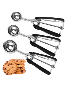 Juego de cucharas para galletas JUNADAEL 3 piezas acero inoxidable