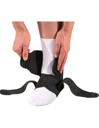 Tobillera Ajustable MUELLER para Esguinces y Artritis - Negro