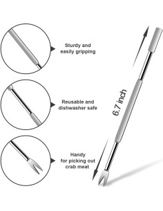 Juego de 8 Garras y Picos de Acero Inoxidable HLARTNET 2
