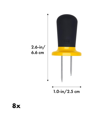 Set de Sujetadores de Maíz OXO Good Grips 8 Piezas Amarillo