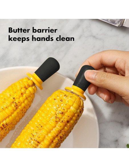 Set de Sujetadores de Maíz OXO Good Grips 8 Piezas Amarillo