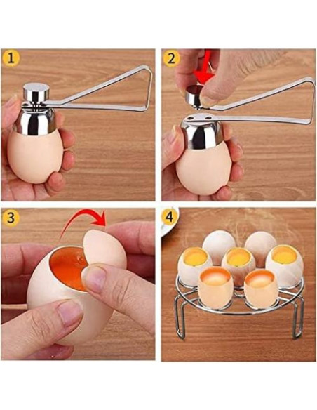Cortador de Huevos Colibrox de Acero Inoxidable Manual