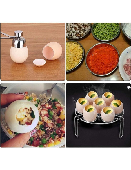 Cortador de Huevos Colibrox de Acero Inoxidable Manual