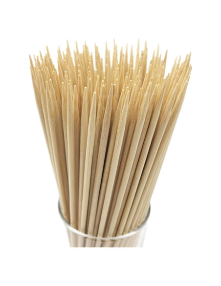 Pinchos de Bambú Natural HOPELF 30.48 cm 100 Piezas BBQ