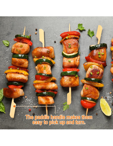 200 Pinchos de Bambú 15.24 cm DOUDOULE para Aperitivos