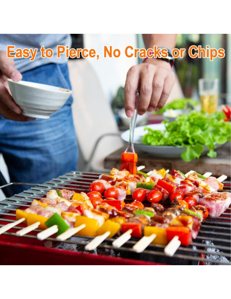 200 Pinchos de Bambú 15.24 cm DOUDOULE para Aperitivos