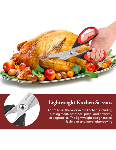 Tijeras de Cocina iBayam Set de 2 Acero Inoxidable 22 cm