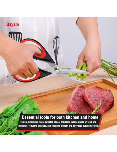 Tijeras de Cocina iBayam Set de 2 Acero Inoxidable 22 cm