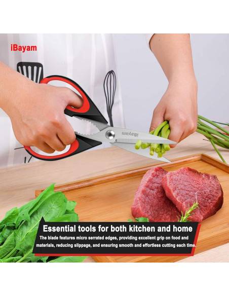 Tijeras de Cocina iBayam Set de 2 Acero Inoxidable 22 cm