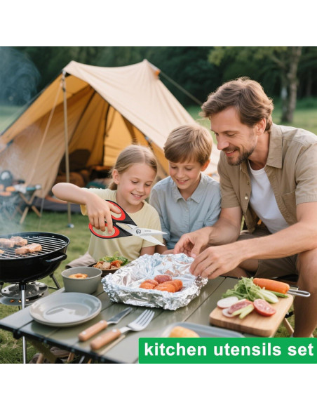 Tijeras de Cocina iBayam Set de 2 Acero Inoxidable 22 cm