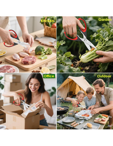 Tijeras de Cocina iBayam Set de 2 Acero Inoxidable 22 cm