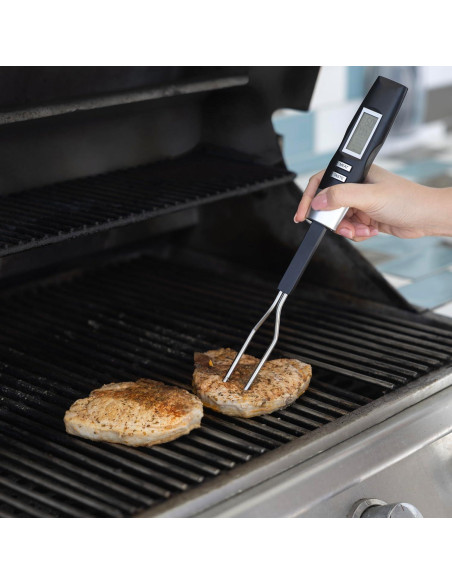 Termómetro Digital de Carne Outset con Tenedor Acero Inoxidable