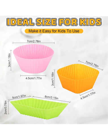 Juego de Divisores de Silicona Axlksia 80 Pcs para Bento