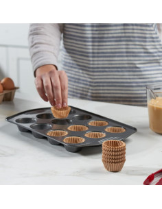 Forros de Mini Cupcake Kraft GUSTO - 500 Piezas Grado Alimenticio 2