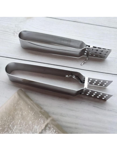 Paquete de 2 Pinzas para Bolsas de Té Acero Inoxidable Honkenda