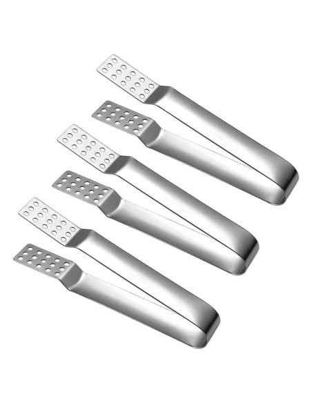 3 Pinzas de Acero Inoxidable para Bolsa de Té TOPDANCHUANG