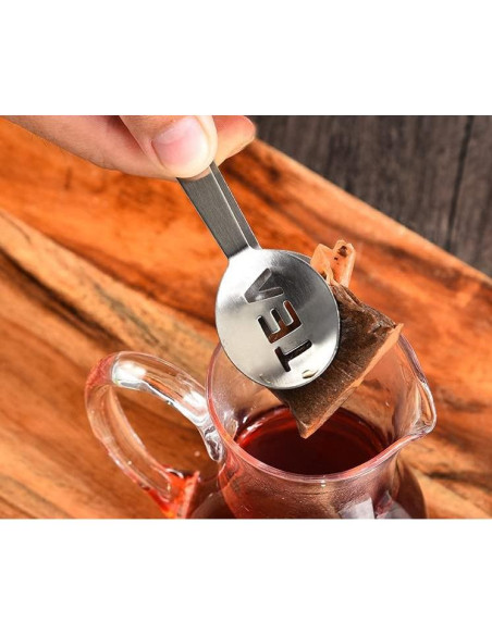 3 Pinzas de Acero Inoxidable Haishell para Té 15.5cm
