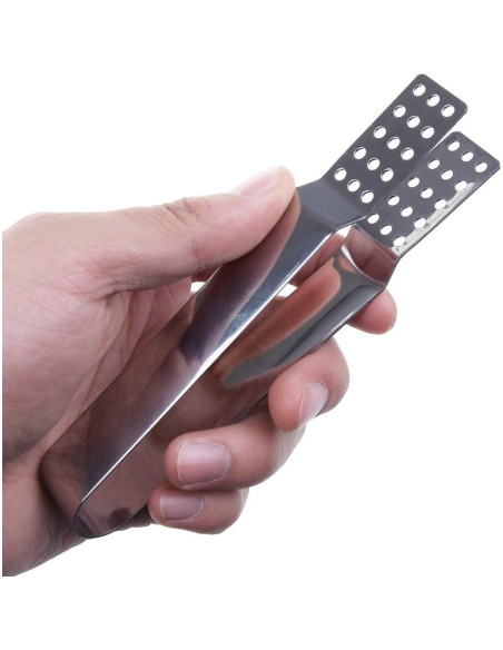 3 Pinzas de Acero Inoxidable Haishell para Té 15.5cm