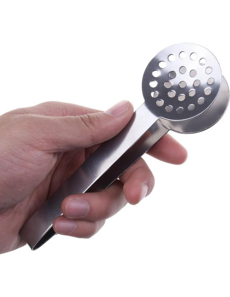 3 Pinzas de Acero Inoxidable Haishell para Té 15.5cm