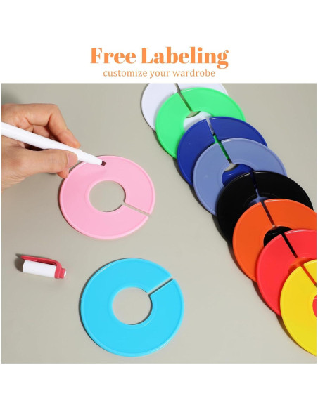 10 Divisores de Armario Coloridos BOHUIZ para Ropa Colgante