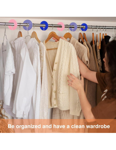 10 Divisores de Armario Coloridos BOHUIZ para Ropa Colgante