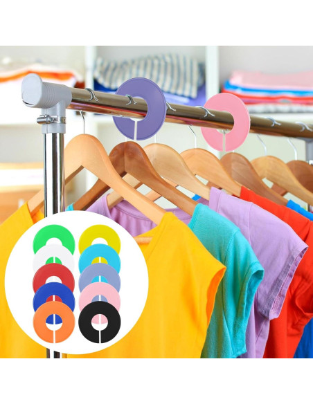 10 Divisores de Armario Coloridos BOHUIZ para Ropa Colgante