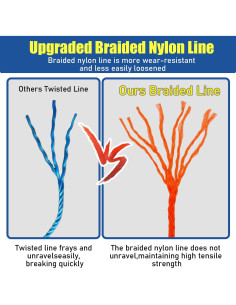 Cuerda de Masonería LURKA 540 Pies Nylon Fluorescente 2