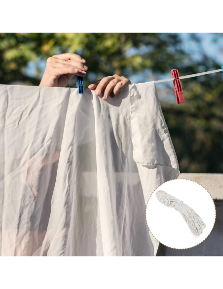 Cuerda de Algodón Trenzada MOUYAT 100 m x 6 mm Blanca Multiusos