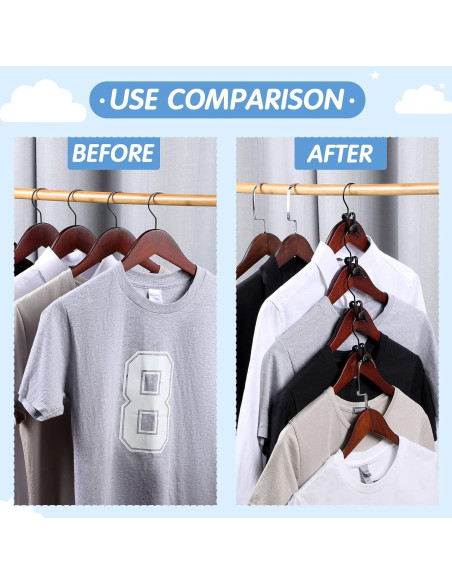 Ganchos Conectores de Plástico Negro Unittype 100 Pcs Ahorra Espacio