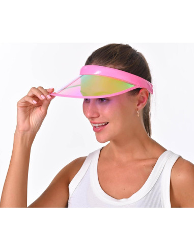 Paquete de 2 Gorras Visera de Sol Unisex Coloridas