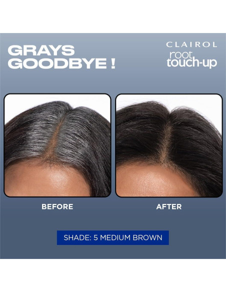 Tinte Permanente Clairol Touch-Up 2 Color Negro 32.5 ml x2