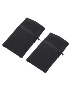 Bolsa de Muñeca Deportiva PATIKIL 15x10cm - 2 Pcs Negra