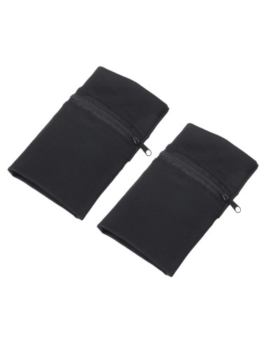 Bolsa de Muñeca Deportiva PATIKIL 15x10cm - 2 Pcs Negra