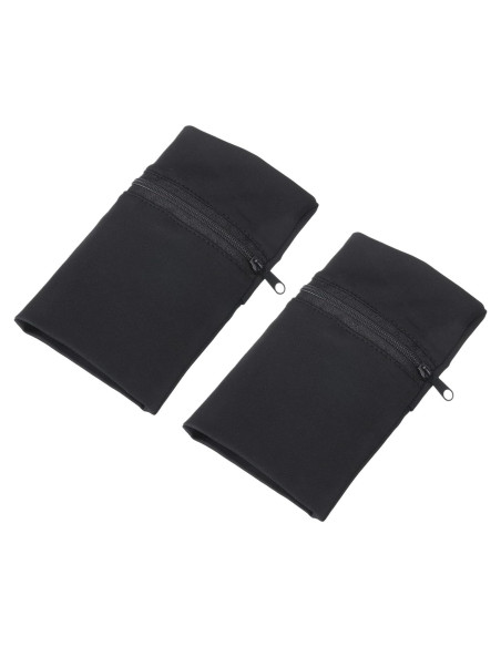 Bolsa de Muñeca Deportiva PATIKIL 15x10cm - 2 Pcs Negra