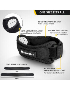 Soportes para Rodillas CAMBIVO KCS-1 Ajustables 2 Piezas 2