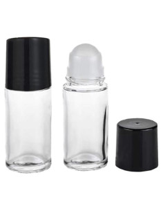 2 Botellas de Vidrio 30ml con Rodillo Sluswallow para Aceites