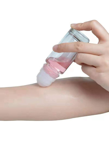 2 Botellas de Vidrio 30ml con Rodillo Sluswallow para Aceites