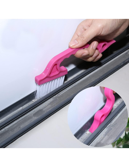 Juego de 2 cepillos de limpieza Rienar para rieles de ventanas