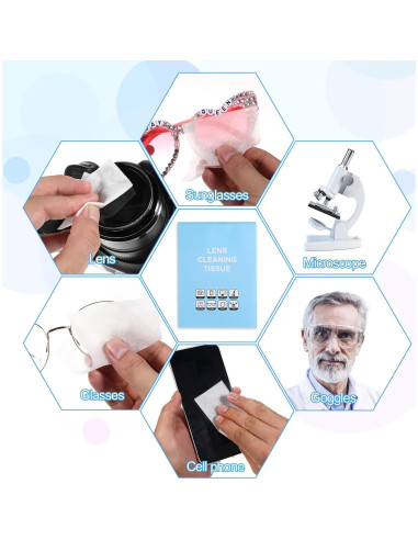 700 Hojas de Papel Limpiador JIYIN para Lentes y Pantallas