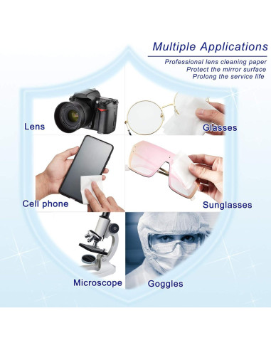 1000 Paños de Limpieza de Lentes Amylove - 20 Cuadernillos