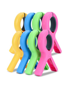 Pinzas de Toalla de Playa Grandes Gomedi 12.95 cm Paquete de 8