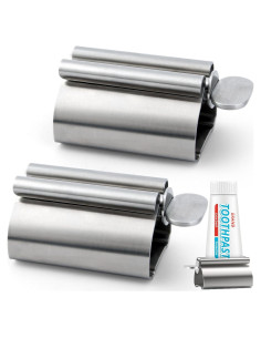 Exprimidor de Pasta de Dientes LOVEINUSA 2PCS Acero Inoxidable