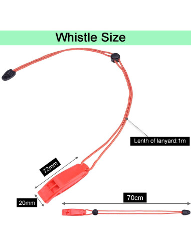Paquete de 4 Silbatos de Emergencia CooBigo Naranja