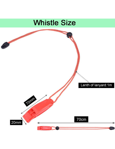 Paquete de 4 Silbatos de Emergencia CooBigo Naranja Paquete de 4 Silbatos de Emergencia CooBigo Naranja