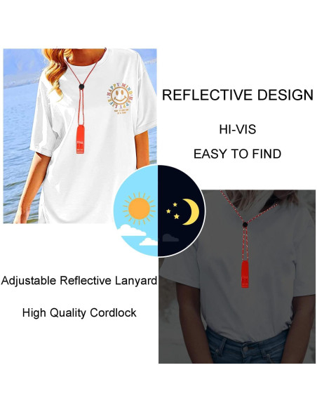 Paquete de 4 Silbatos de Emergencia CooBigo Naranja Paquete de 4 Silbatos de Emergencia CooBigo Naranja