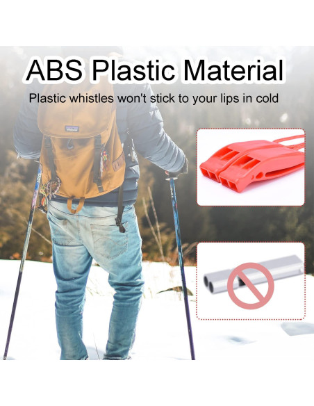 Paquete de 4 Silbatos de Emergencia CooBigo Naranja Paquete de 4 Silbatos de Emergencia CooBigo Naranja